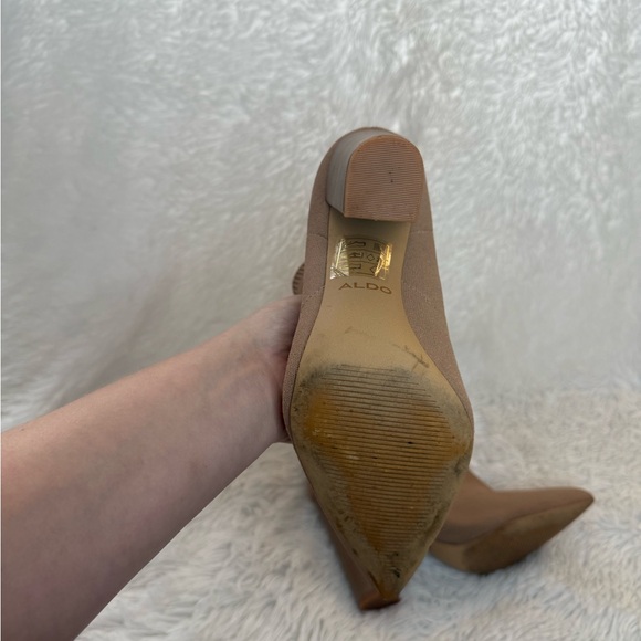 Aldo Chic Brown Heeled Boots - Picture 6 of 6